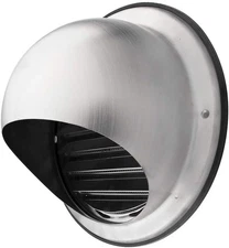 calimaero® KWG 6 inch Round Stainless Steel Outdoor Dryer Vent Covers Vent