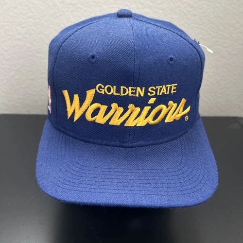VTG 90s Golden State Warriors Sports Specialties Script The Pro Snapback Hat Cap - product listing photo