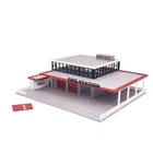 Outland Models Miniatures Modern Style Fire Dept Station 1:64 S Scale