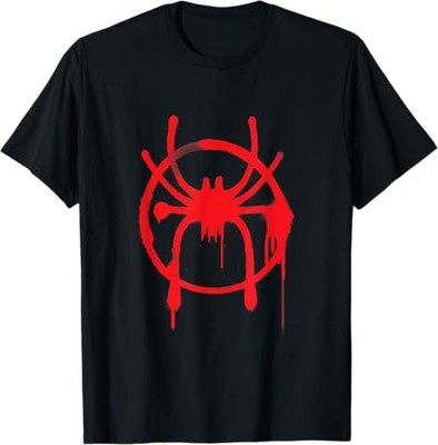 Marvel Spider-Man Into The Spider-Verse Red Icon T-Shirt Size S - 5XL