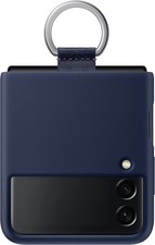 Samsung Galaxy Z Flip3 Silicone Case Ring Grip Navy OEM Genuine