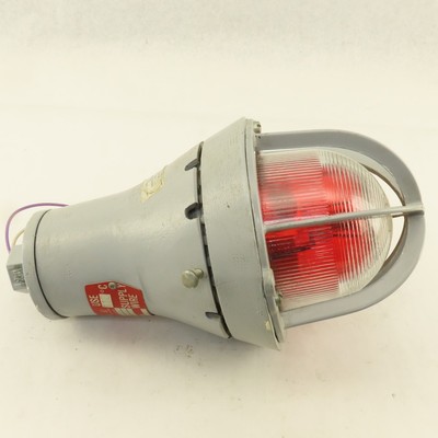 Crouse Hinds EVA 215 120V Hazardous Position Glühend Rote Linse Licht