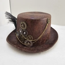 Retro Gothic Steampunk Carnival Party Man Woman Hat Cosplay Props