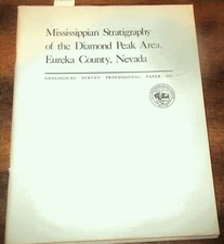 GEOLOGY PALEONTOLOGY NEVADA EUREKA COUNTY DIAMOND PEAK AREA CARBONIFEROUS STRATA