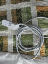 GE 3-Outlet Power Strip Surge Protector 8 Ft Braided Long Cord Extension Cord...