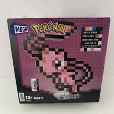 MEGA Pokemon Mew Pixel Art 434 Piece Building Toy Set Mattel NIB 13 