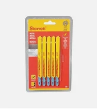 Starrett BU424 Metal Cutting Jigsaw Blades, Pack of 5