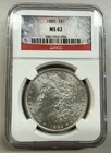 1885 Morgan Silver Dollar $1 NGC MS62 Blast White Beauty