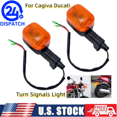Pair of Indicators turn Signal Blinker Winker front/rear For Cagiva Ducati