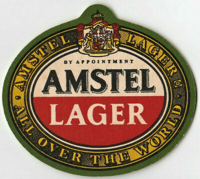 Amstel Lager  Beer Coaster  