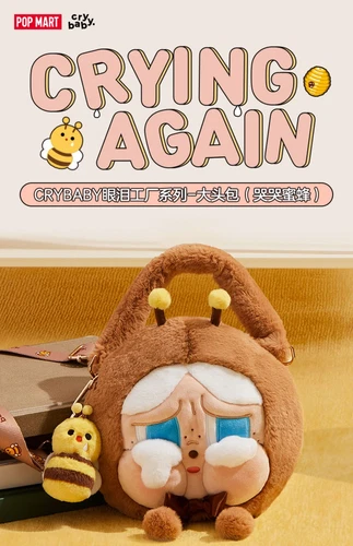 POPMART CRYBABY Crying Again Series Big Head Bag Crying Bee - Picture 6 of 23