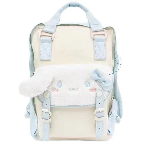 Mädchen Cinnamoroll Ohr Plüsch Nylon Rucksack groß Schultertasche Laptoptasche Umhängetasche - Bild 5 von 10
