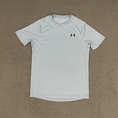 Under Armour T-Shirt Mens Small Blue Tech Tee Workout