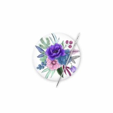 Colorful Floral Artwork, Magnetic Needle Minder, Cross Stitch, Fridge Magnet