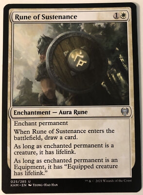 mtg kaldheim rune cards Burning-Rune Demon [81] [Kaldheim] [Foil]  Face to Face Games As long as enchanted permanent is an Equipment Burning-Rune Demon  Art Series: