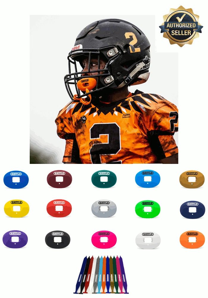 Paquete De 2 Protectores Bucales De Fútbol, Protector Bucal