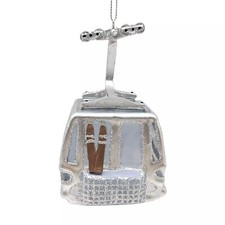 Winter Snow Ski GONDOLA Lift Christmas Tree Ornament Chalet Lodge Skiing