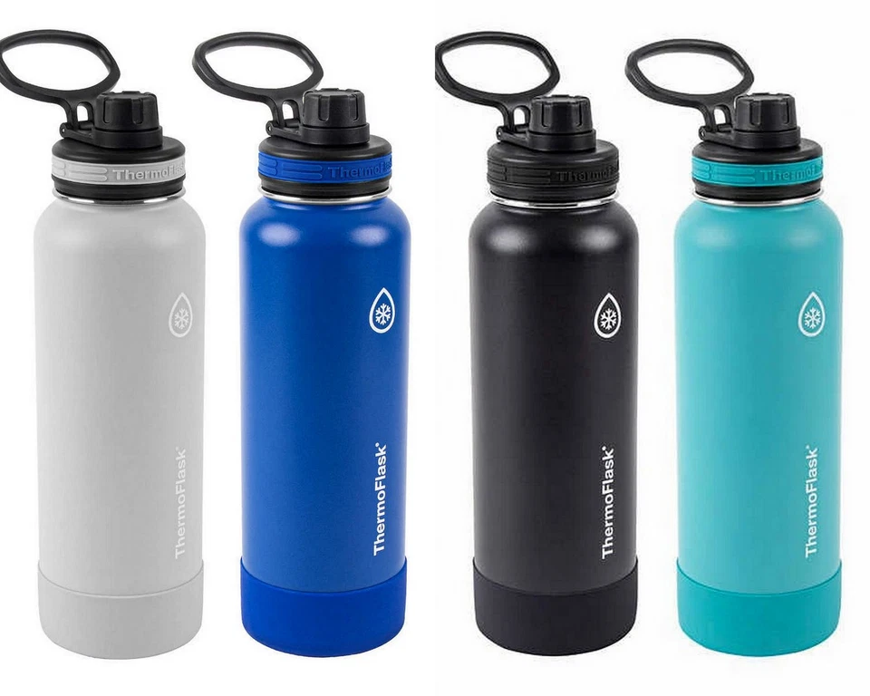 ThermoFlask Doppelwandige Vakuumisolierte Edelstahl Trinkflasche 40oz / 1,2L - Bild 1 von 1