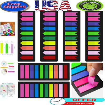 1500 Vibrant Sticky Index Tabs - Removable Color-Coded Flags for Easy Reference