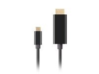 5901969436785 Lanberg Kabel USB-C(M)->HDMI(M) 3M 4K 60HZ Schwarz Lanberg