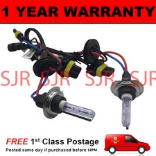 2X BULBS FOR AFTER MARKET HID CONVERSION KIT XENON 6000K ICE WHITE 35W PLUG IN