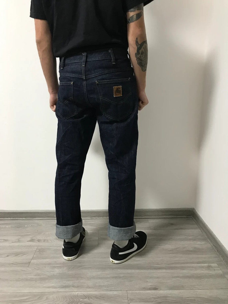 Vintage Carhartt Western Pant Workwear Indigo Denim Jeans W30 L32