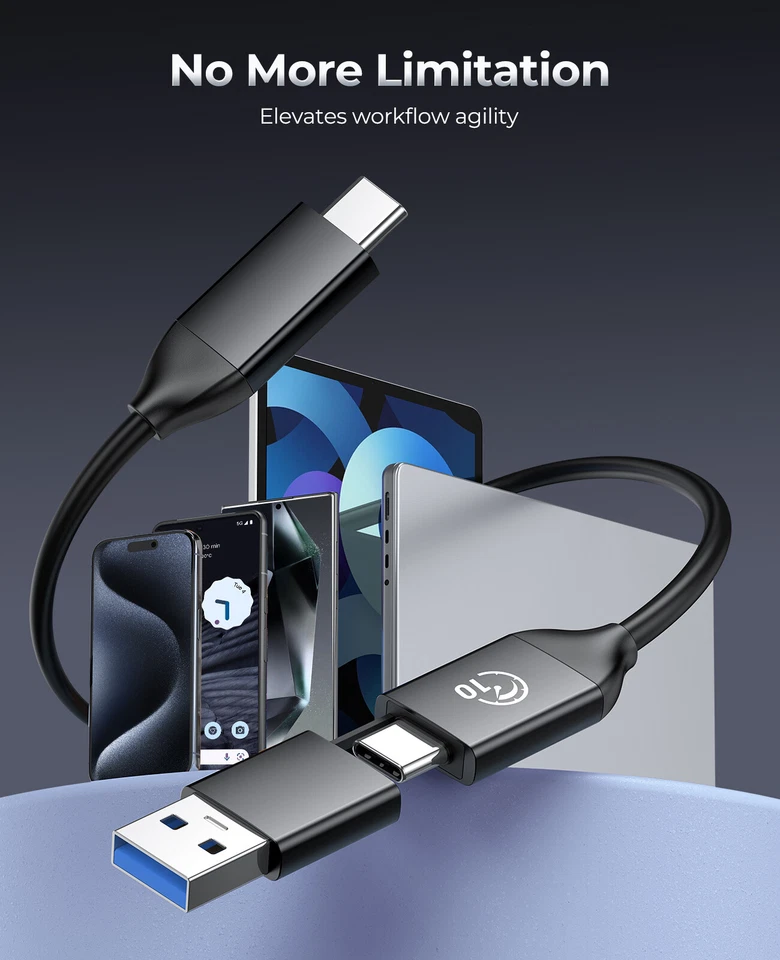 ORICO 256GB External SSD Up to 500MB/s USB 3.2 Gen 1 Type-C Solid State Drive - Image 4 of 4