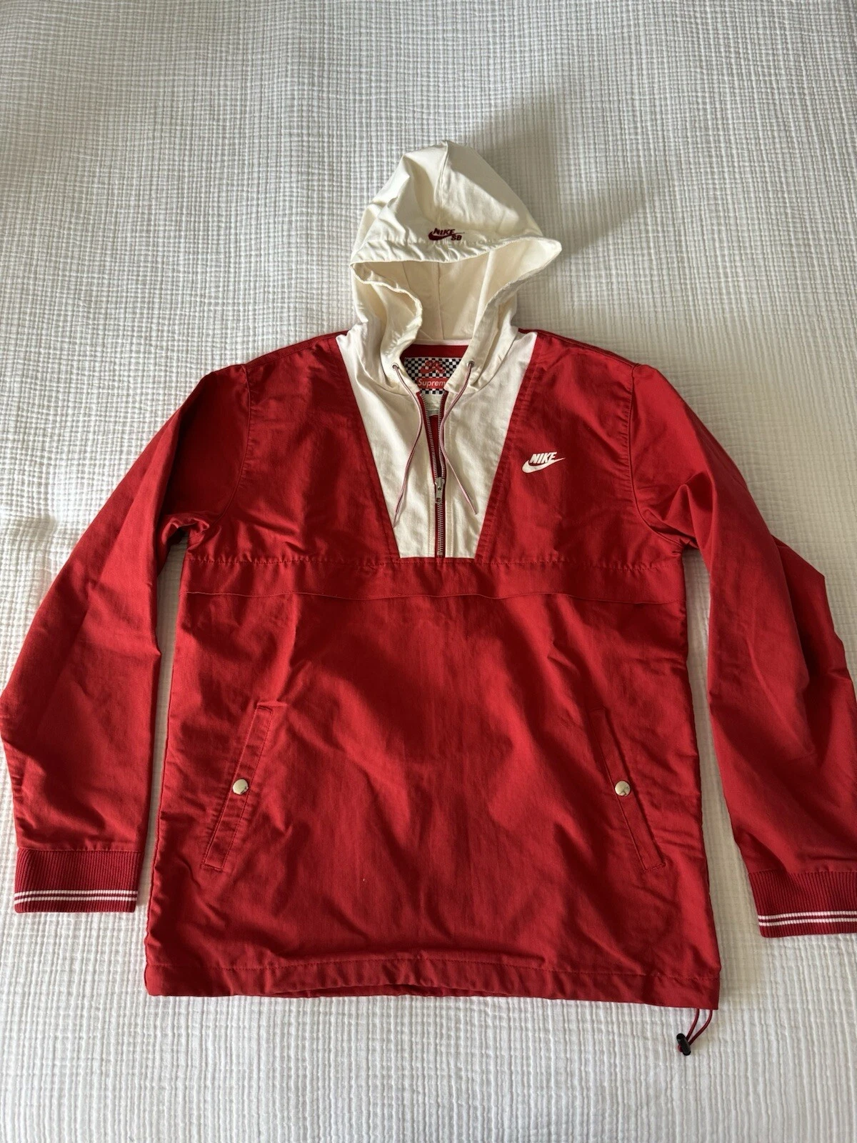 Anorak à capuche Supreme x Nike SB quart zip 2009 rare taille L