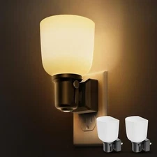 Night Lights Plug into Wall, [2 Pack] Dimmable Plug in Night Light,0-100Lm Adjus