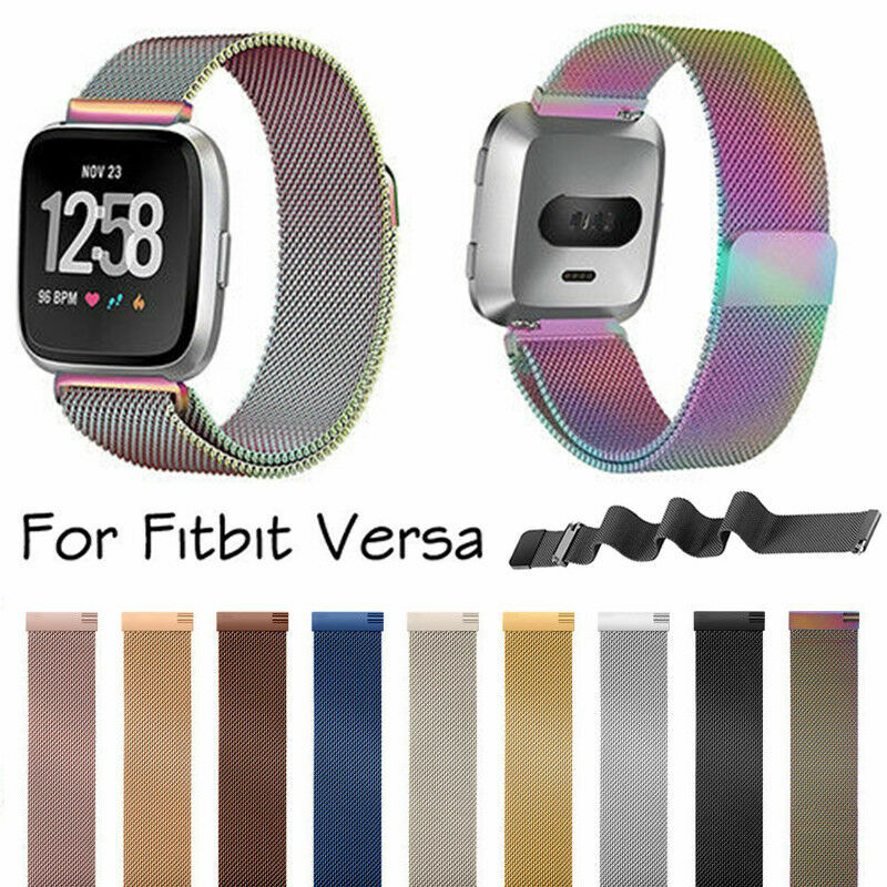 Cinturino Versa 2 Cinturino Milano In Metallo Per Fitbit Versa 2 - Chiusura Magnetica, Unisex, Taglia Regolabile Cinturino Metallo Milanese Fitbit Versa 2 Maglia Magnetica - Foto 8