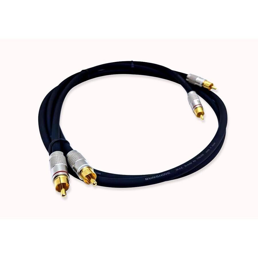 SUNSHINE SRC GRANDE1.5 1.5m RCA Cable Pair Oxygen Free SUNSHINE SRC GRANDE1.5 1.5m RCA Cable Pair Oxygen Free