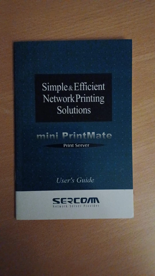 Betriebsanleitung/User's Guide SERCOM mini PrintMate Print Server