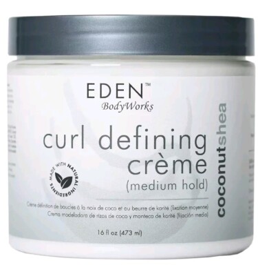 Eden Bodyworks Coconut Shea Natural Hair Curl Defining Crème Medium Hold 16oz