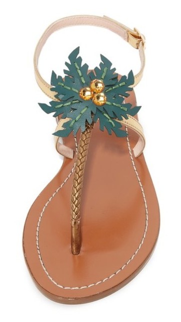 kate spade palm tree sandals