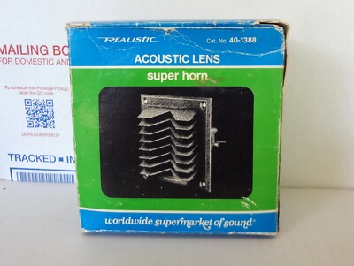 REALISTIC Super Tweeters #40-1388 Acoustic Lens Super Horn