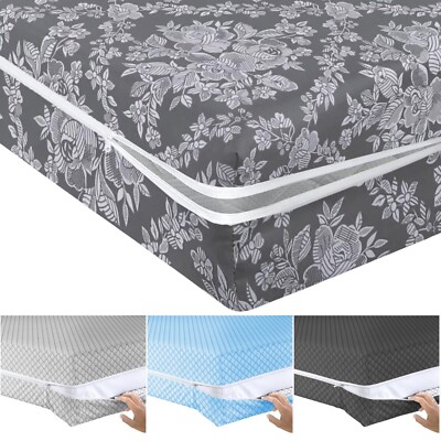 Reißverschluss Matratzenschutz Anti Bug Bett Total Encasement Bezug Double & King Size