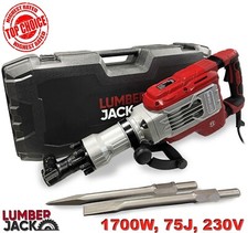 SDS Max Breaker 75J Demolition Hammer Drill 1700W 230V with Chisels & Carry Case