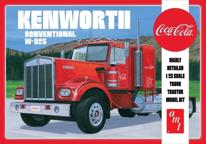 AMT 1286 1:25th scale Kenworth Conventional W-925 Coca-Cola