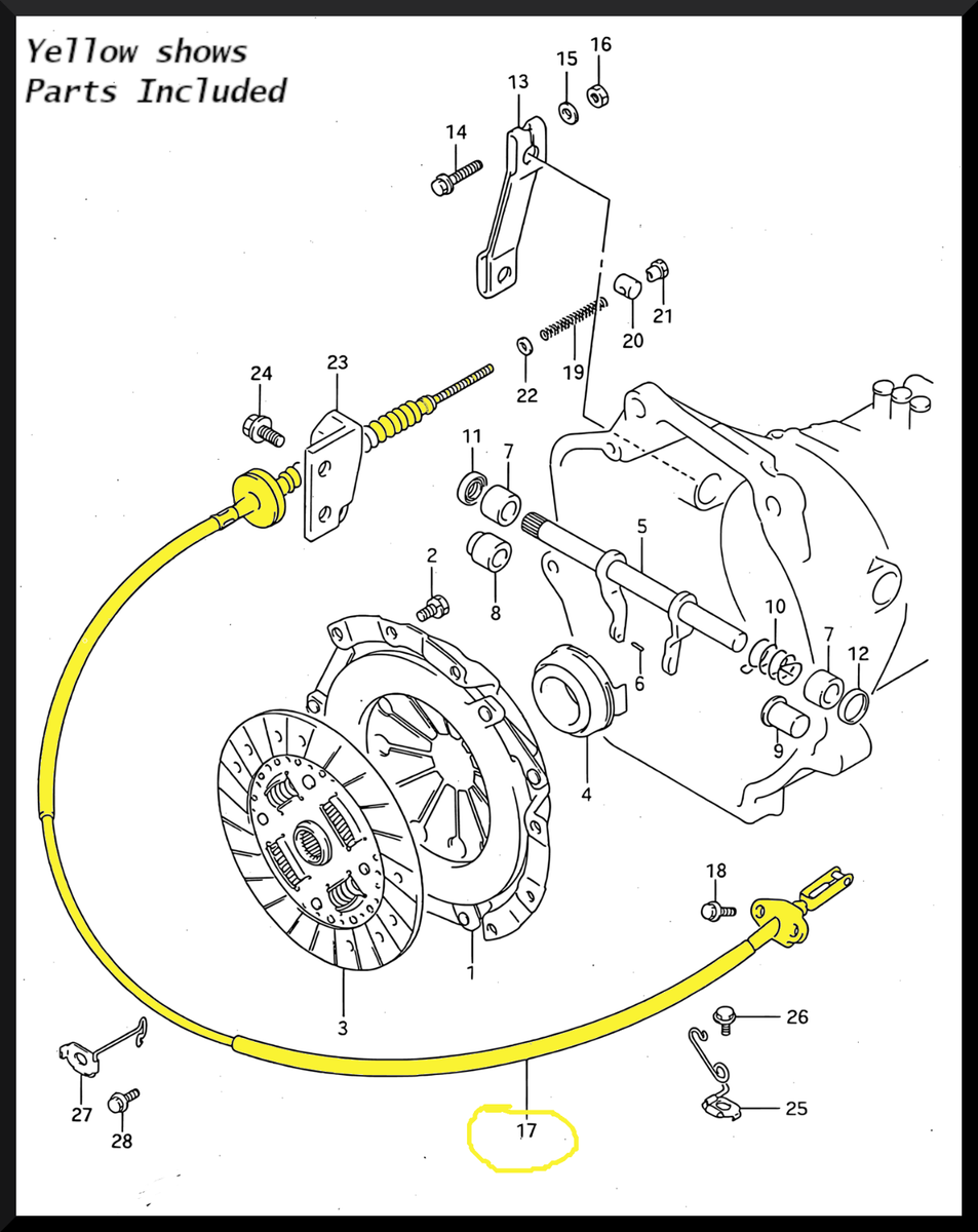 OEM ORIGINAL CLUTCH CABLE FOR SUZUKI VITARA 91-97 1.6L X90 96-98