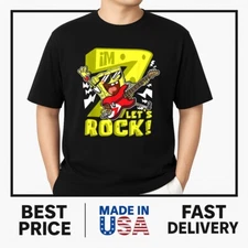 SpongeBob SquarePants - SpongeBob Im 7 Lets Rock 7th Birthday SeTRENDING T'SHIRT