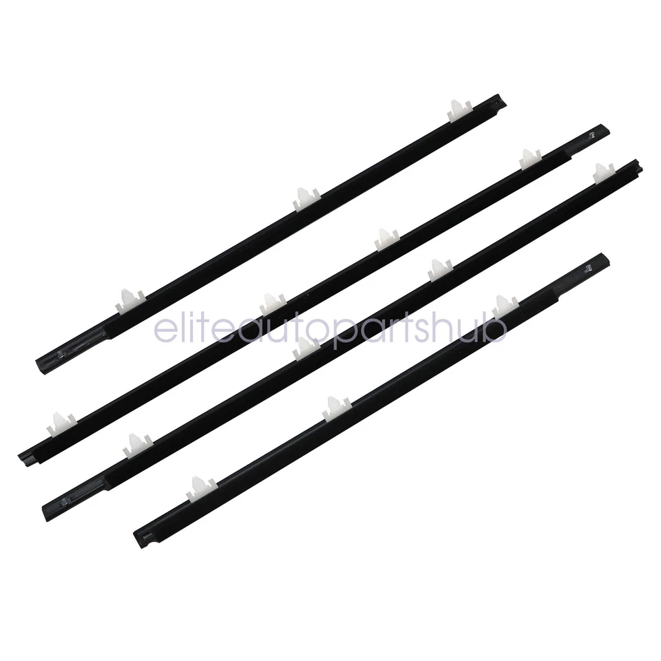 Para Nissan Sentra 1990-1994 sedán 4 puertas línea de cinturón negro sello de goma 80820-50Y01 Foto 3 de 4