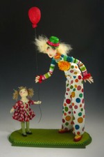 Cloth Art Doll Pattern Class Tutorial "Street Fair" by Cindee Moyer