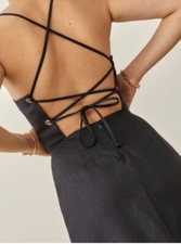 New Without Tags Karsten Reformation Dress Black Size 8 Below Knees