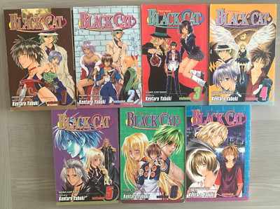 Black Cat Manga Volumes 1-7 English Kentaro Yabuki Shonen Jump Viz