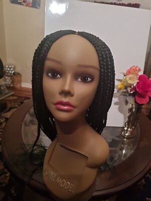  Braided Wig For Black Women Cornrow Braids  Lace Front Synthetic Fiber