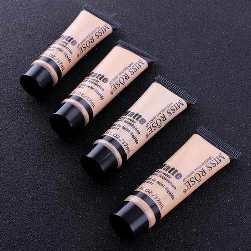 Miss Rose Matte Face Liquid Foundation Cream Concealer Primer Waterproof UK - Picture 15 of 31