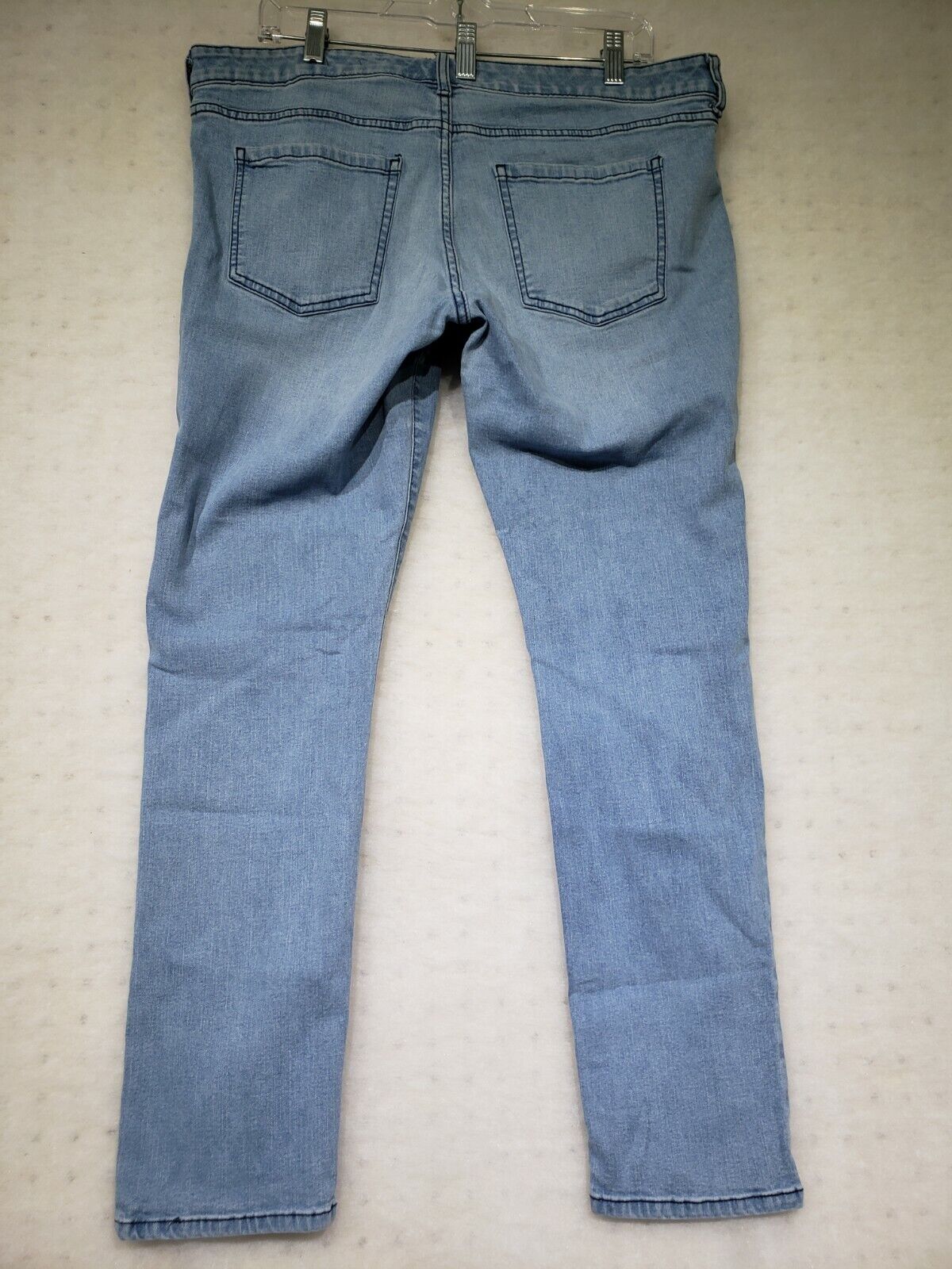 Arizona Jeans Sz 17 Juniors Super Skinny Faux Front Pockets Blue Stretch  Denim