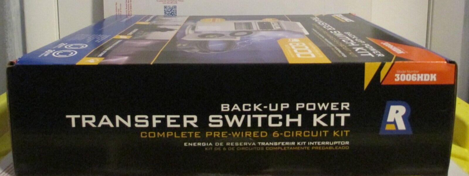 Reliance Back Up Power Pre Wired 6Circuit Transfer Switch Kit 3006HDK
