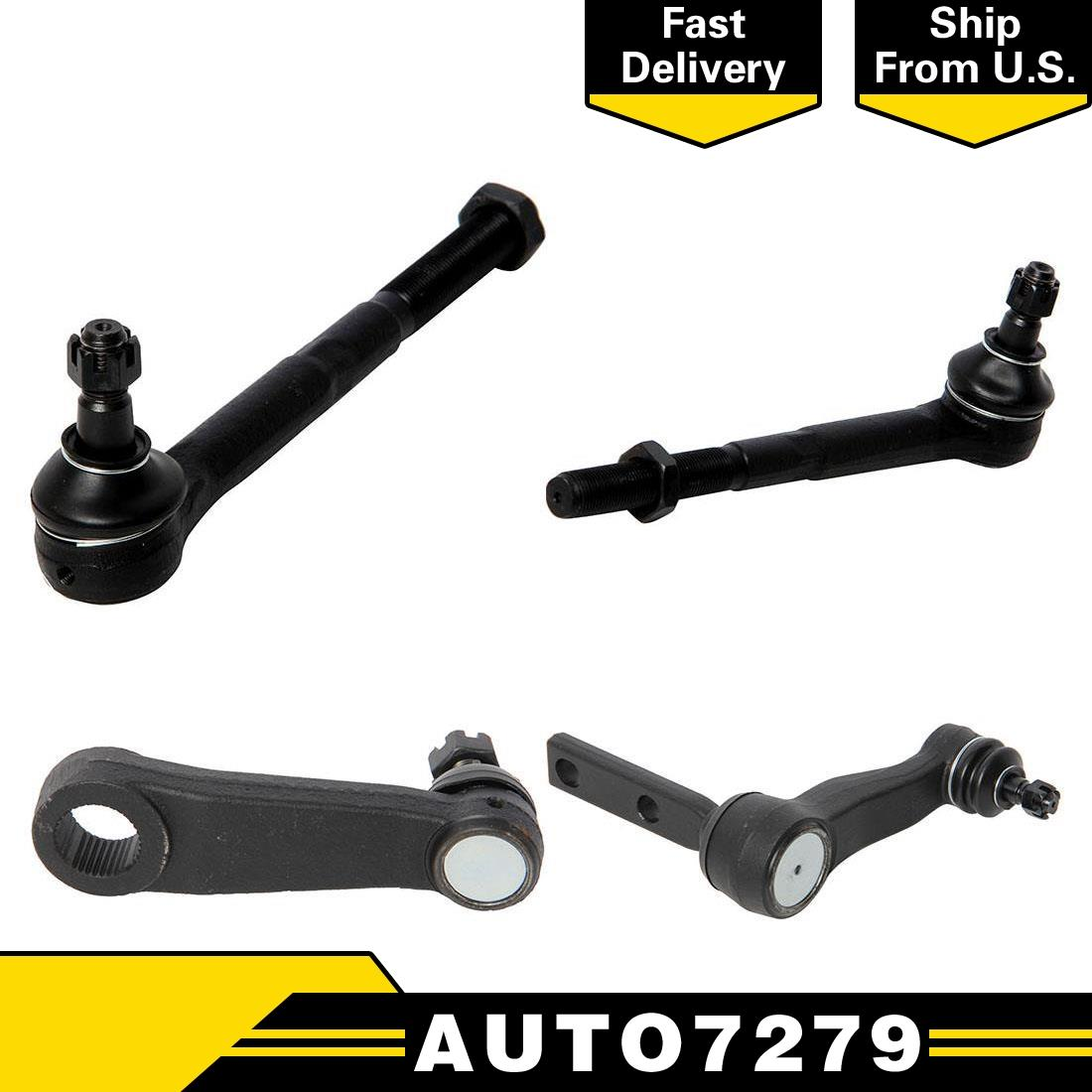4pcs Inner Left&Right Pitman&Idler Arm Tie Rods End For 02 Lincoln