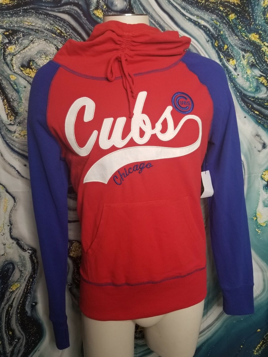 Womens M Chicago Cubs Game Day Lightweight Pullover Hoodie G